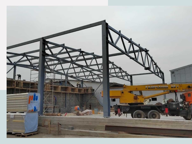 Строительство цехов в Новом Уренгое