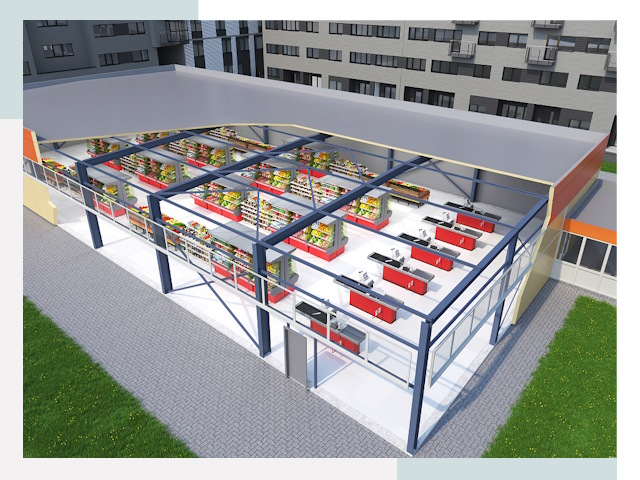 Строительство магазинов в Новый Уренгой от 624 руб. за м²