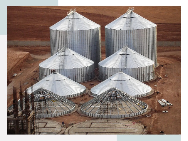 Строительство зерновых силосов в Новом Уренгое